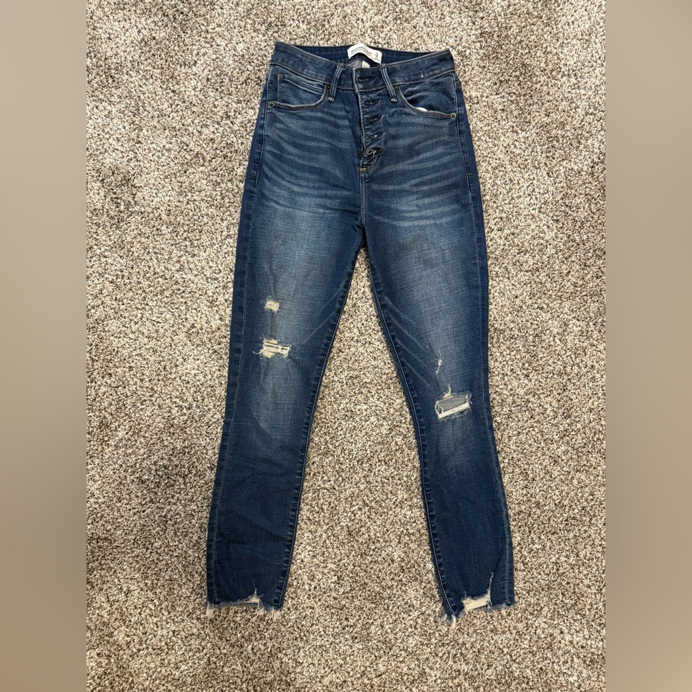 Abercrombie & Fitch Curve Love High Rise Skinny Jeans